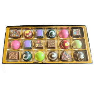 Vegan dessert-inspired luxury chocolate selection gift box