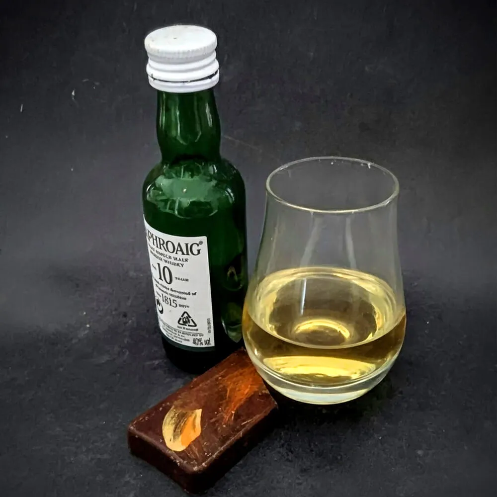 Luxury handmade chocolate gift set with artisan chocolate bar and whisky